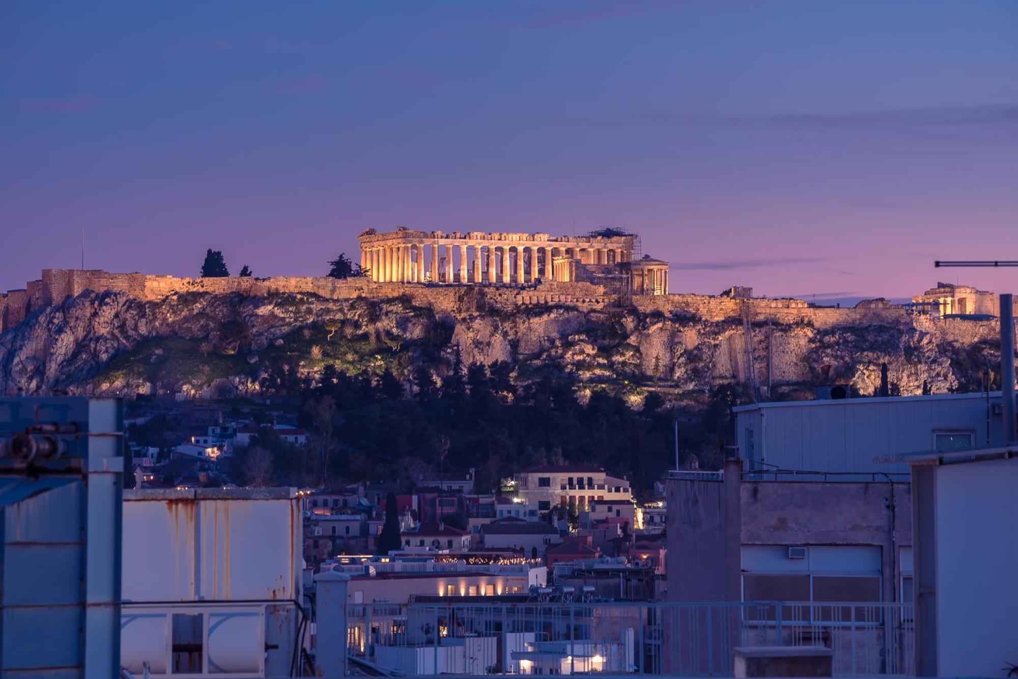 Acropolis View Mini Sky Suite & Hot Tub Athens Ngoại thất bức ảnh