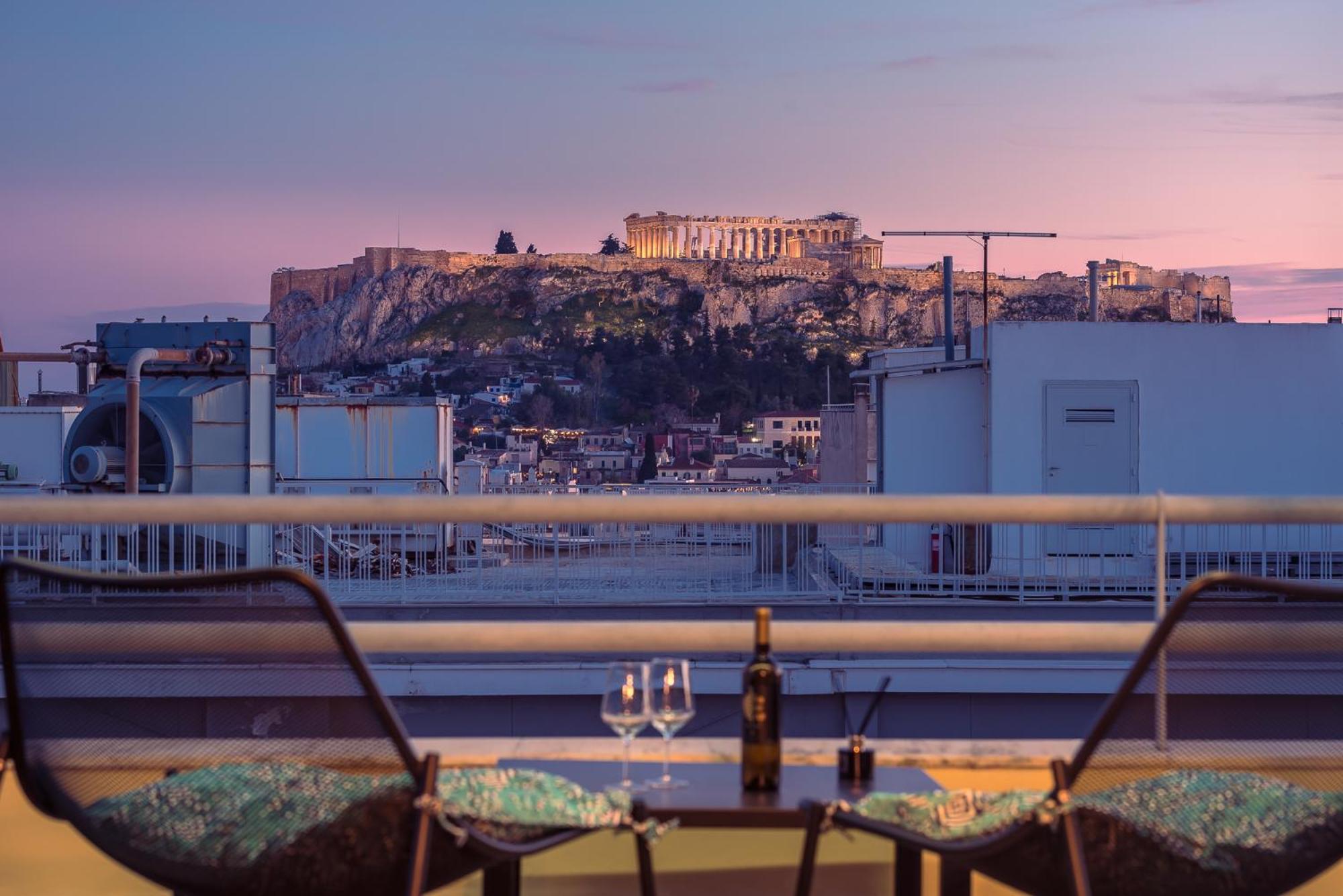 Acropolis View Mini Sky Suite & Hot Tub Athens Ngoại thất bức ảnh